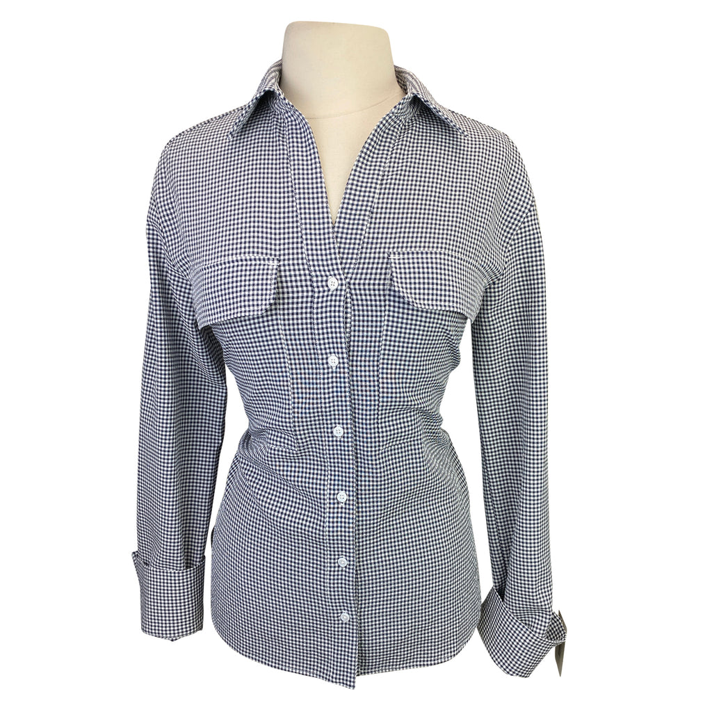 Solid Citizen 'Jessica' Button Down Shirt in Black/White Gingham - Women's Medium