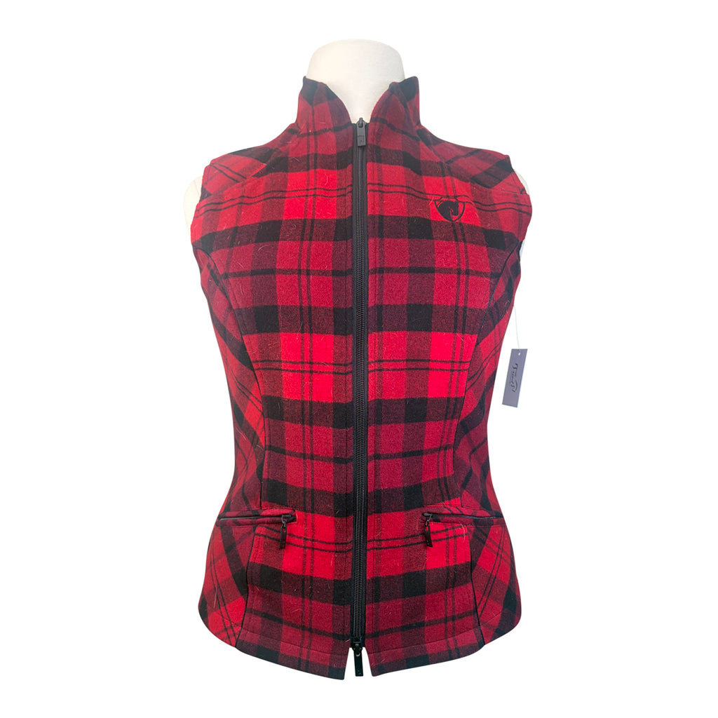 Arista Equestrian 'Heritage' Vest in Red Plaid
