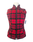Arista Equestrian 'Heritage' Vest in Red Plaid