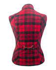 Arista Equestrian 'Heritage' Vest in Red Plaid