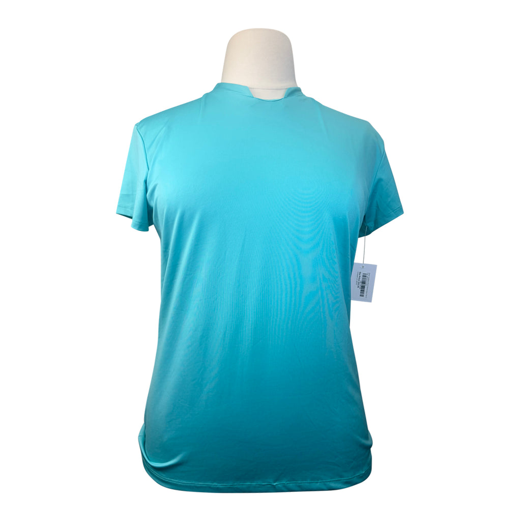 Dover Saddlery Short Sleeve Sport Top in Teal 