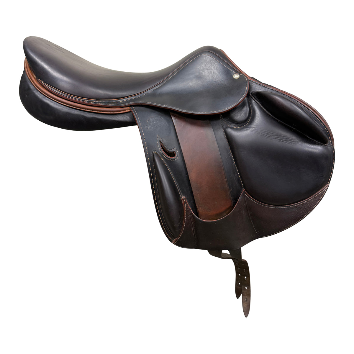 Devoucoux 2013 'Chiberta K' Monoflap Sadle in Brown - 18"