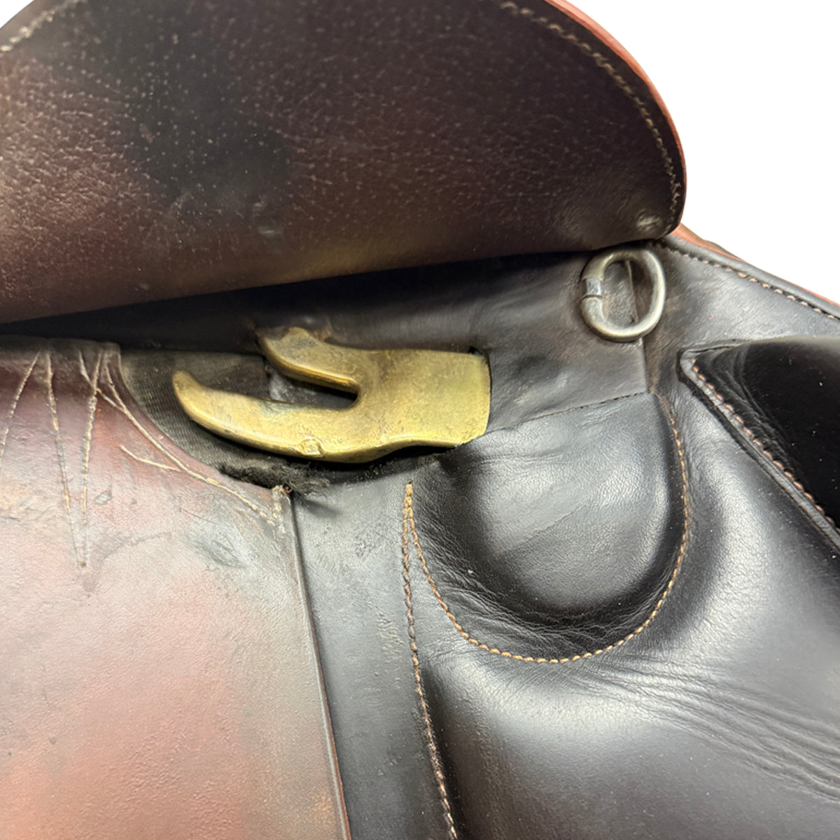 Devoucoux 2013 'Chiberta K' Monoflap Sadle in Brown - 18"