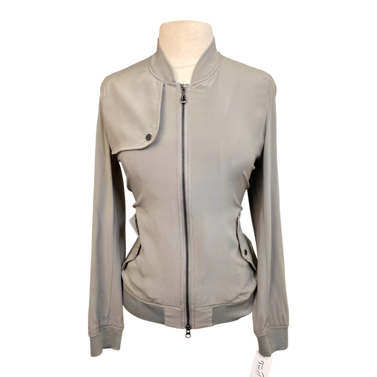 AA Platinum 'Silk Blouson' Jacket in Taupe