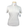 Essex Classics Coolmax Performance Collection Show Shirt in White/Pink Stirrups