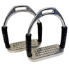 Flexi Stirrups w/ Cheese Graters in Stainless Steel/Black - 4.5"