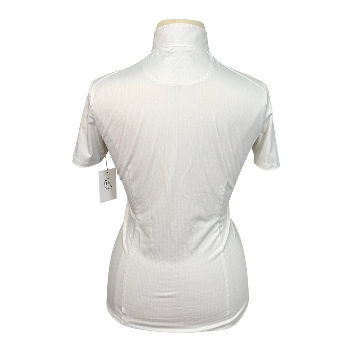 Essex Classics Coolmax Performance Collection Show Shirt in White/Pink Stirrups