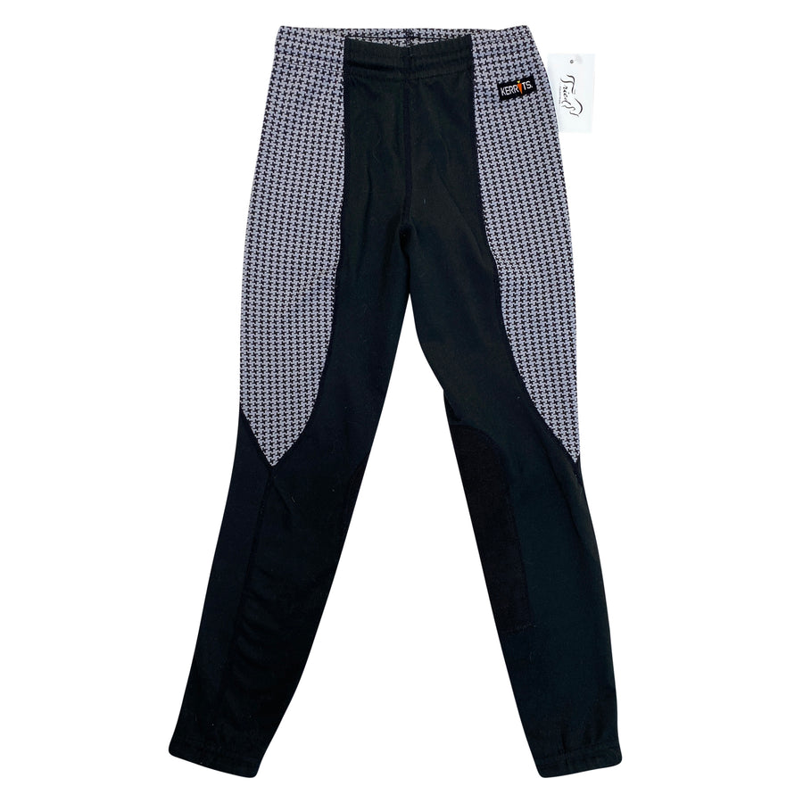 Kerrits Performance Tights in Black/Grey Houndstooth