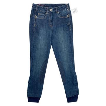 Ariat Halo Denim Knee Patch Breech in Marine