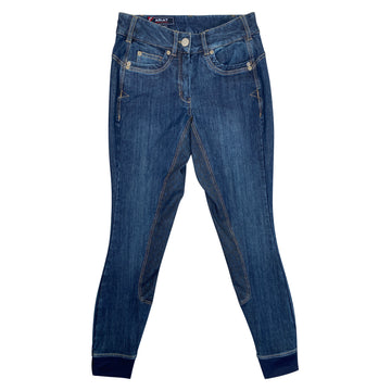 Halo Denim Full Seat Breech in Marine