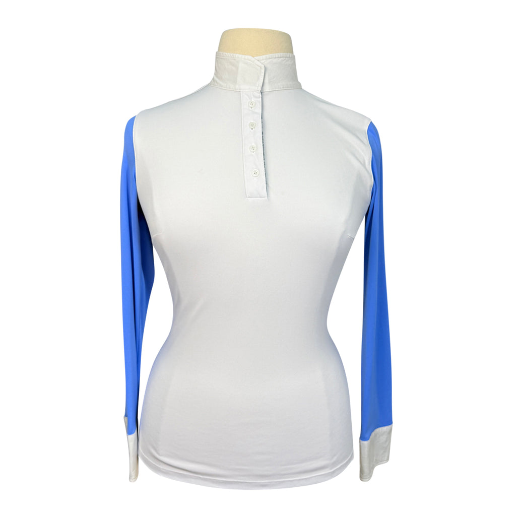 Le Fash 'Paulo Alto' Show Shirt in White/Sky Blue