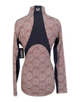 Kerrits Rail Side Quarter Zip Fleece Tech Top in Sangria Starlight