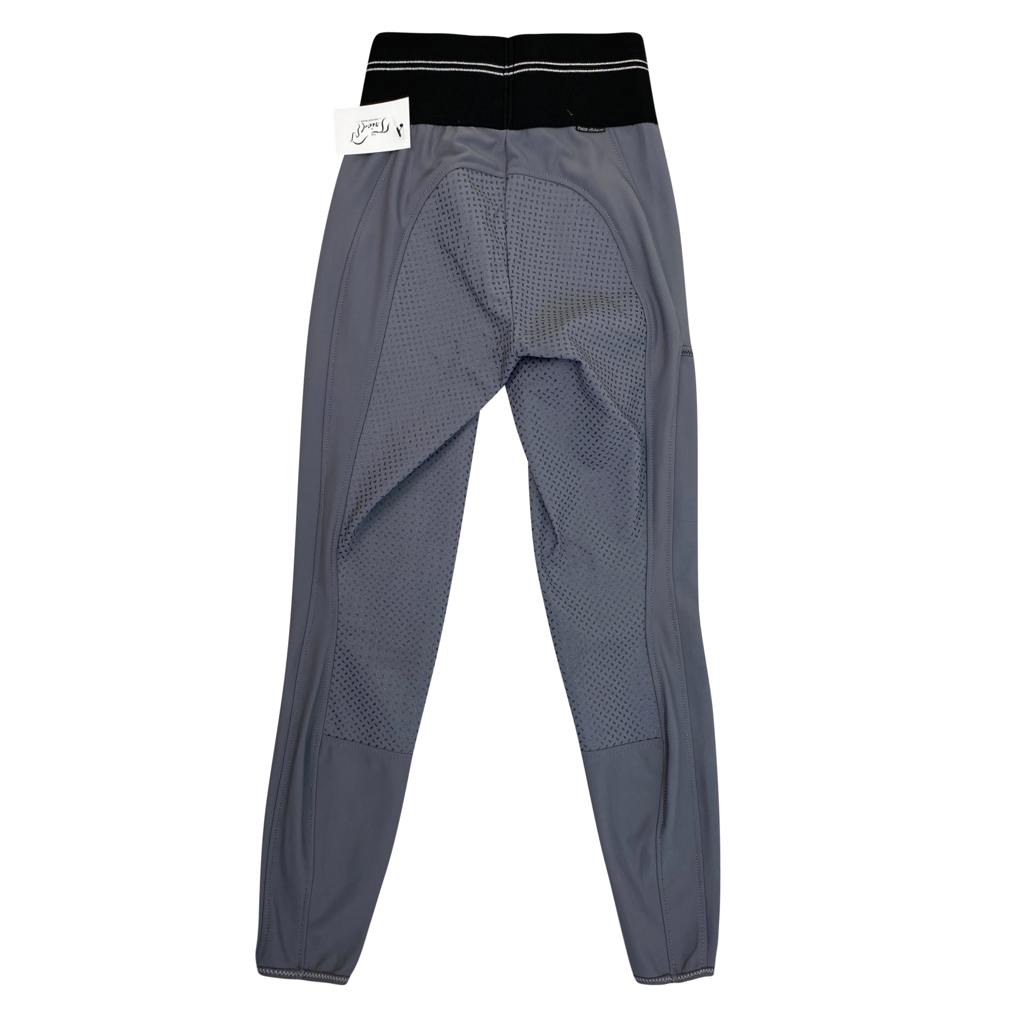 Back of Pikeur 'Gia' Grip Athleisure Breeches in Steel Grey