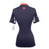 Kastel 'Charlotte' Signature Short Sleeve Shirt in Navy/Red