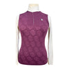 Accademia Riding Shirt in Burgundy/White