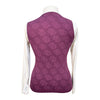Accademia Riding Shirt in Burgundy/White