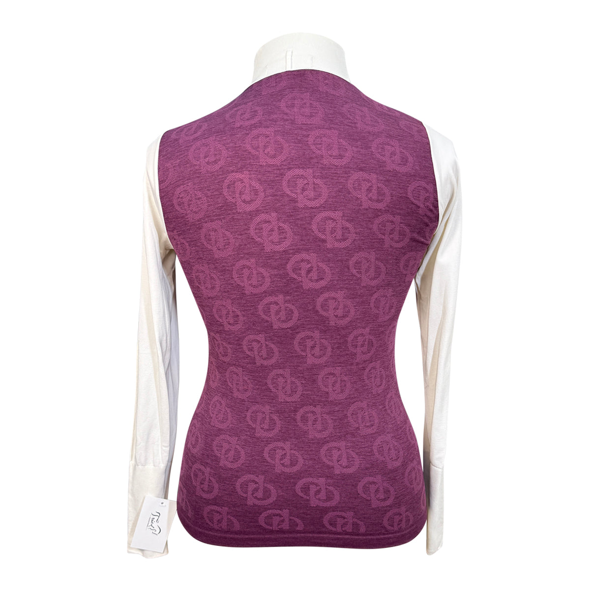 Accademia Riding Shirt in Burgundy/White