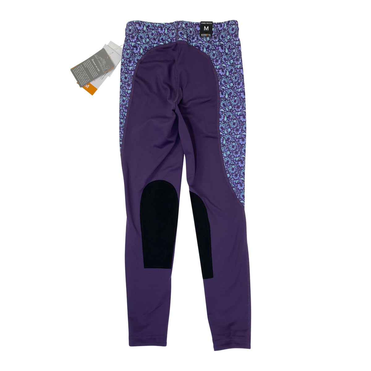 Kerrits Knee Patch Performance Tights in Huckleberry/Iris Make Your Luck