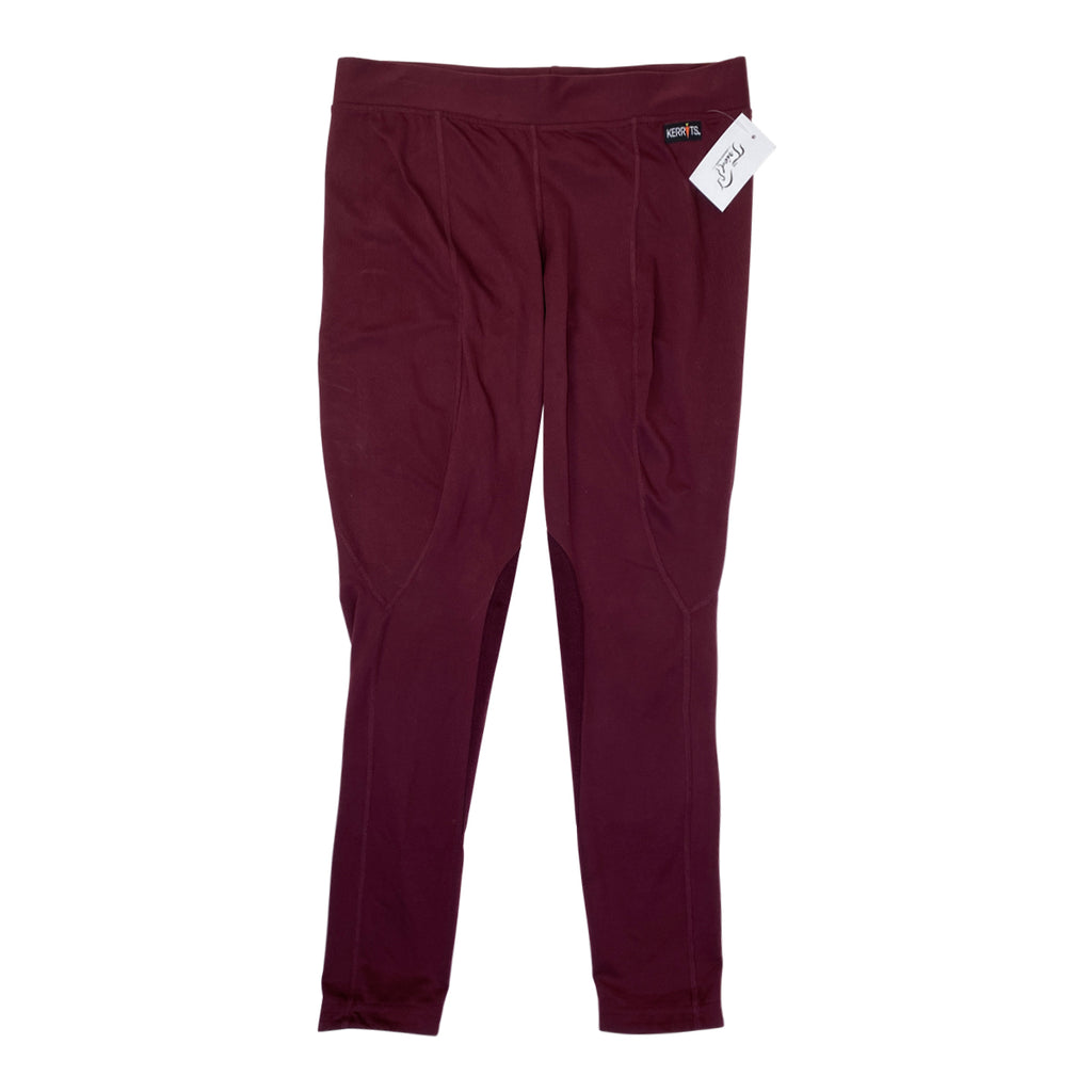 Kerrits 'Flow Rise' Knee Patch Performance Tight in Mahogany