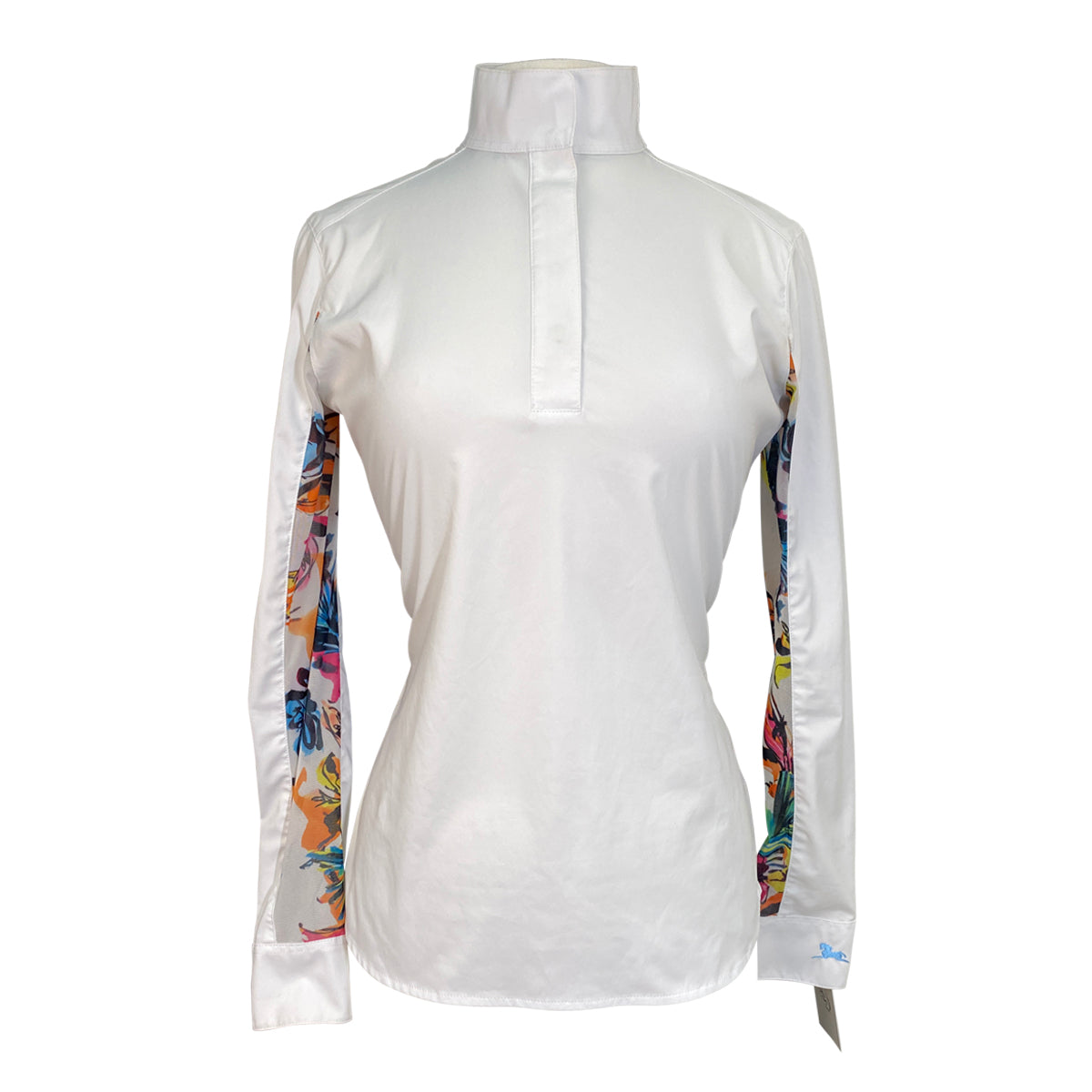 RJ Classics 'Rebecca' Show Shirt in White/Floral 