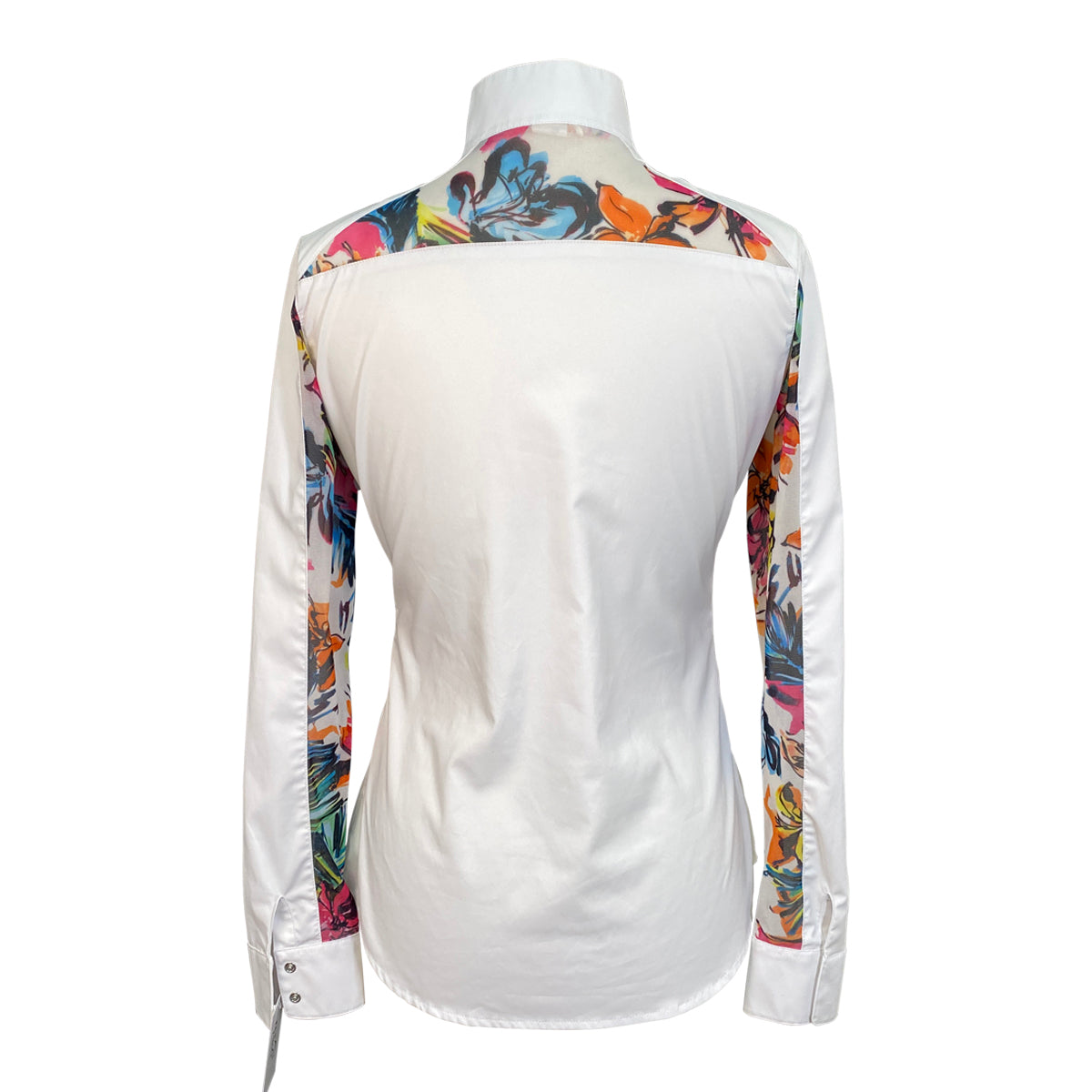 RJ Classics 'Rebecca' Show Shirt in White/Floral 