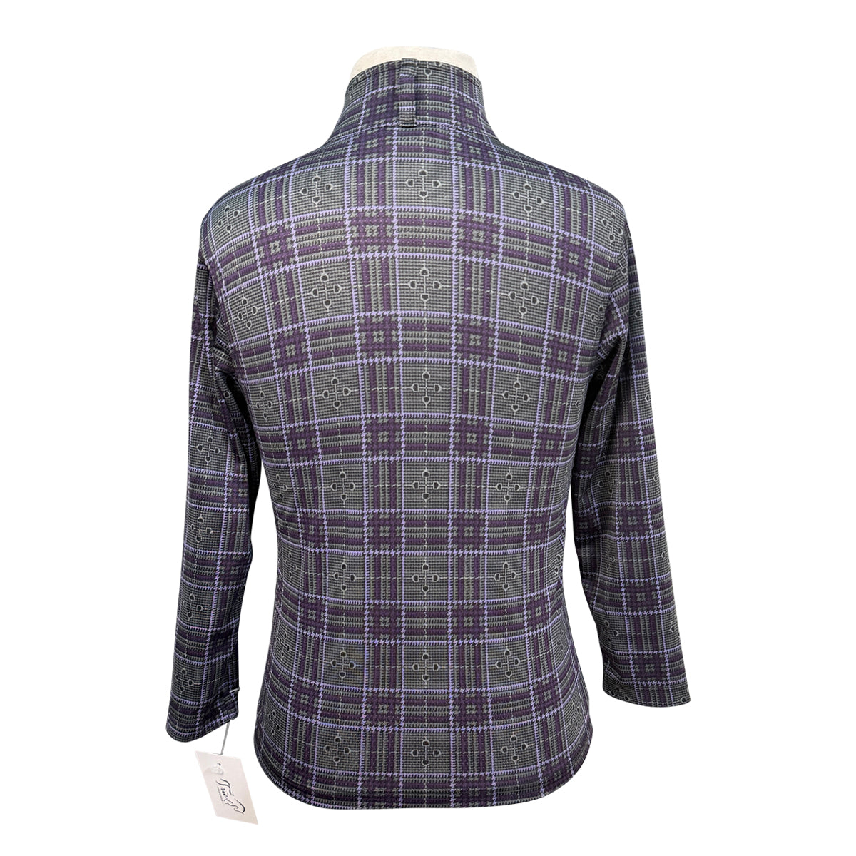 Kerrits Kids Ice Fil Long Sleeve Shirt in Blackberry Plaid 