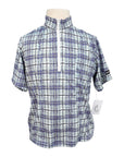 Kerrits Ice Fil Short Sleeve in Mint/Purple Plaid
