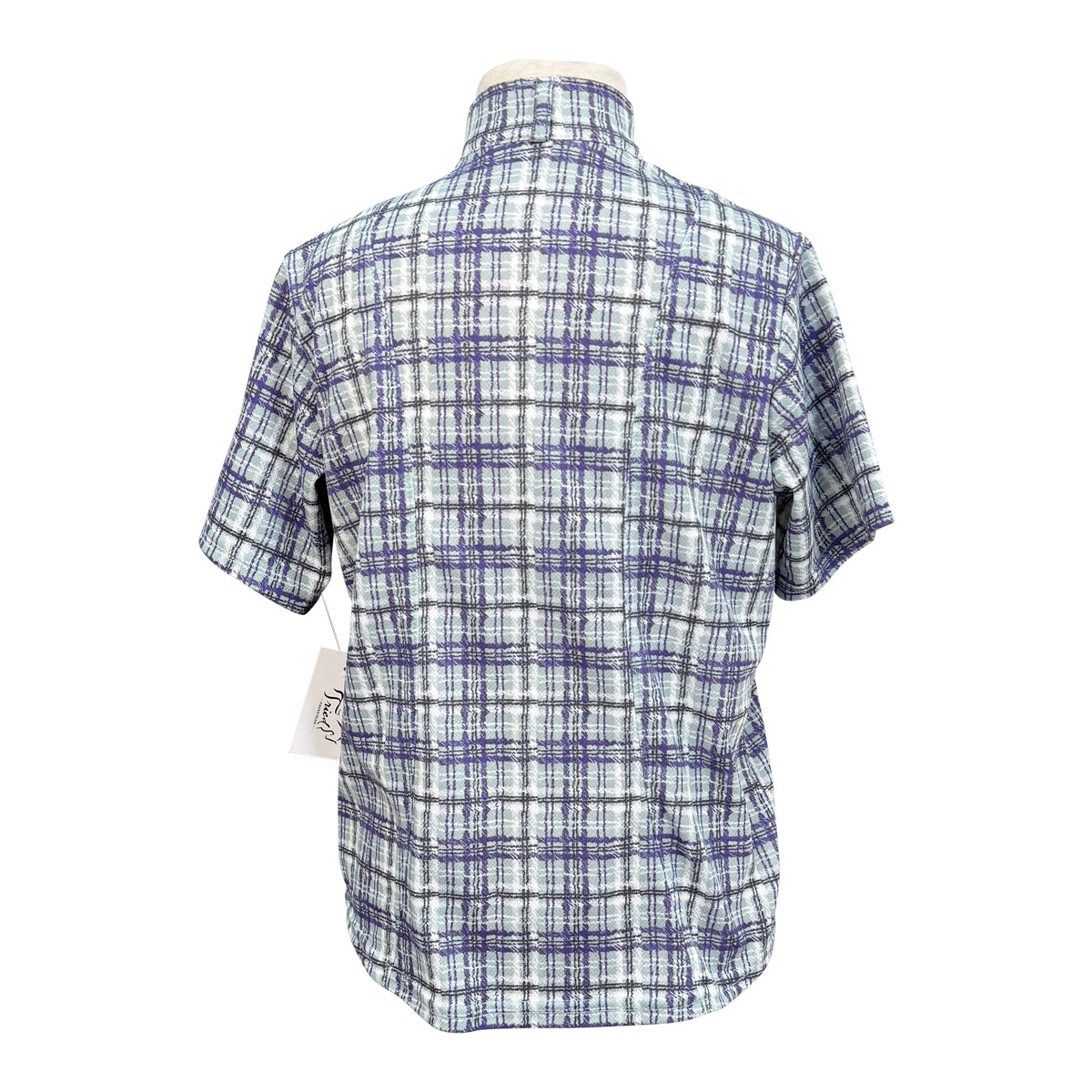Kerrits Ice Fil Short Sleeve in Mint/Purple Plaid