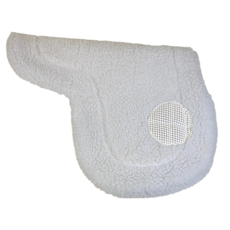 Wilker's 'Cling-On' Fleece Saddle Pad in White