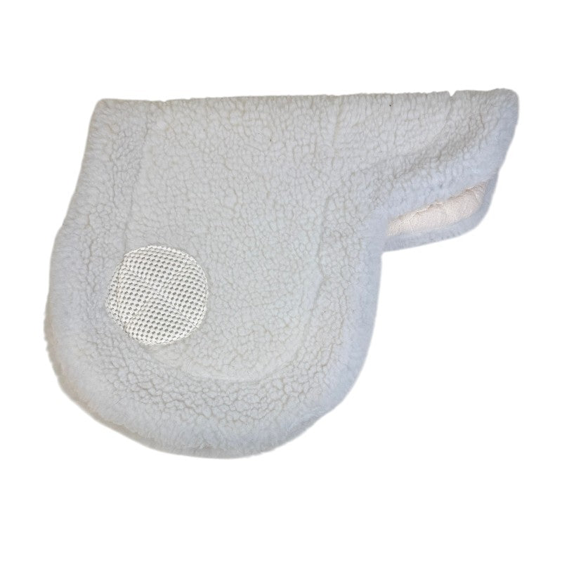 Wilker's 'Cling-On' Fleece Saddle Pad in White