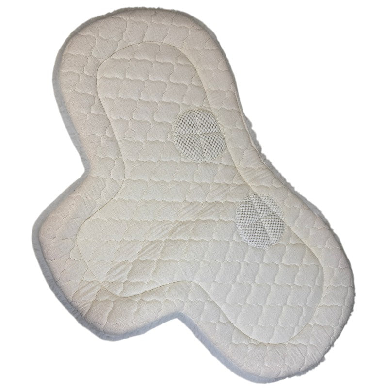 Wilker's 'Cling-On' Fleece Saddle Pad in White