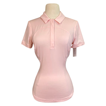 Lululemon Quick-Dry Short Sleeve Polo in Pink