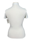 Rider's Gene Short Sleeve Jersey Competition Polo in Navy/White