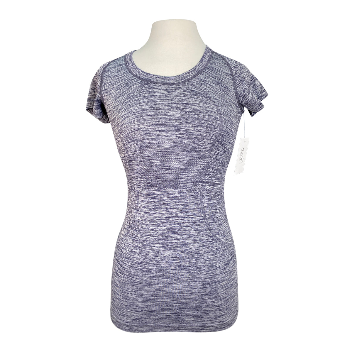 Lululemon 'Swiftly' Tech Short Sleeve 2.0 in Navy/White