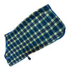 Dover Saddlery Fleece Sheet in Tan/Navy Plaid