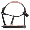Lumiere Equestrian 'Hollywood' Leather Halter in Black/Pink