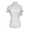 Cavalleria Toscana Pleat Front Show Shirt in White