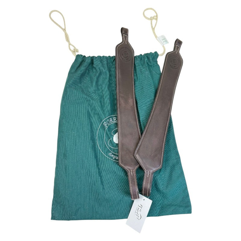 Forestier Wide Stirrup Leathers in Dark Brown