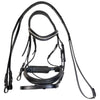 Black Oak Monocrown Flash Dressage Bridle in Black