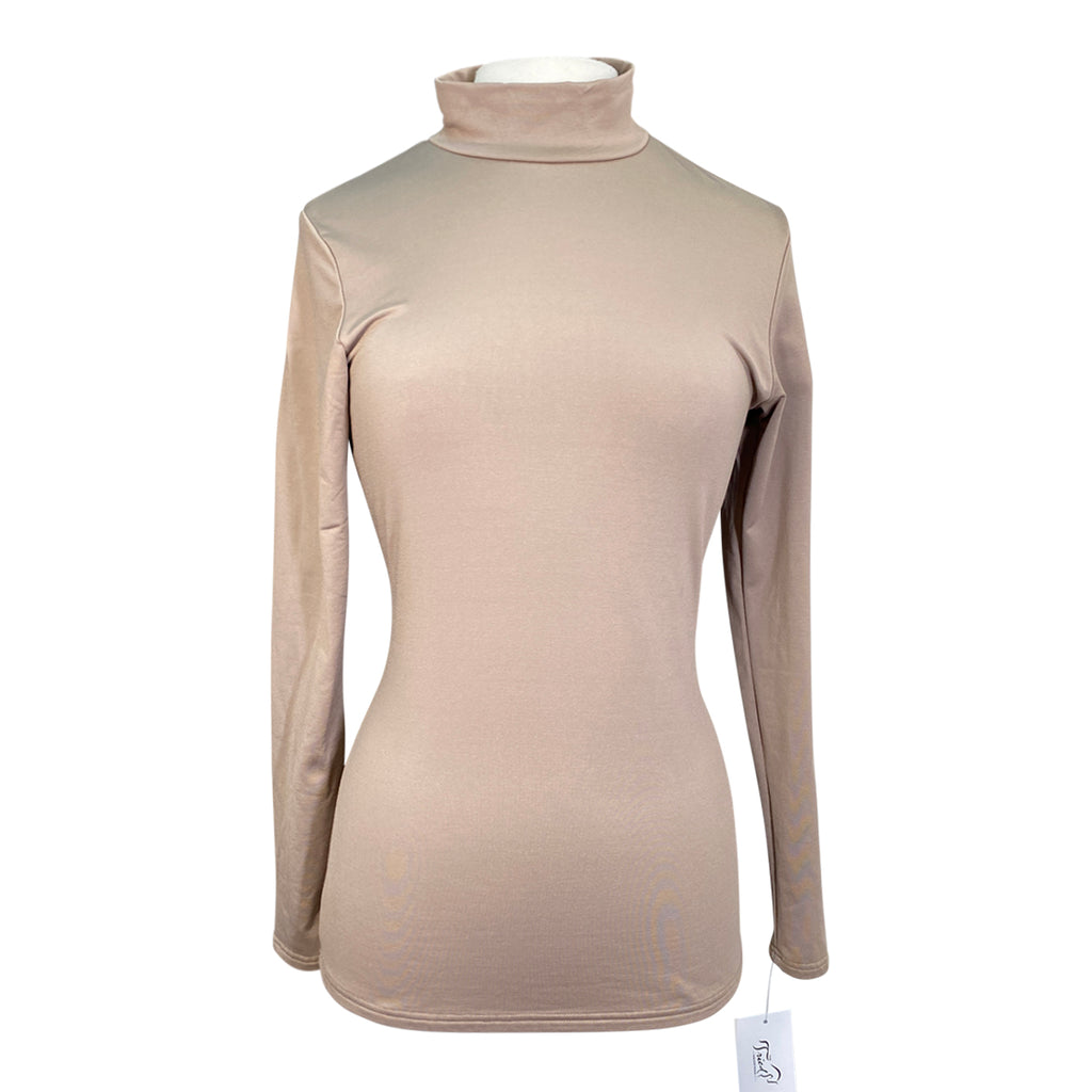 Pikeur Rollneck Athleisure Training Shirt in Champagne