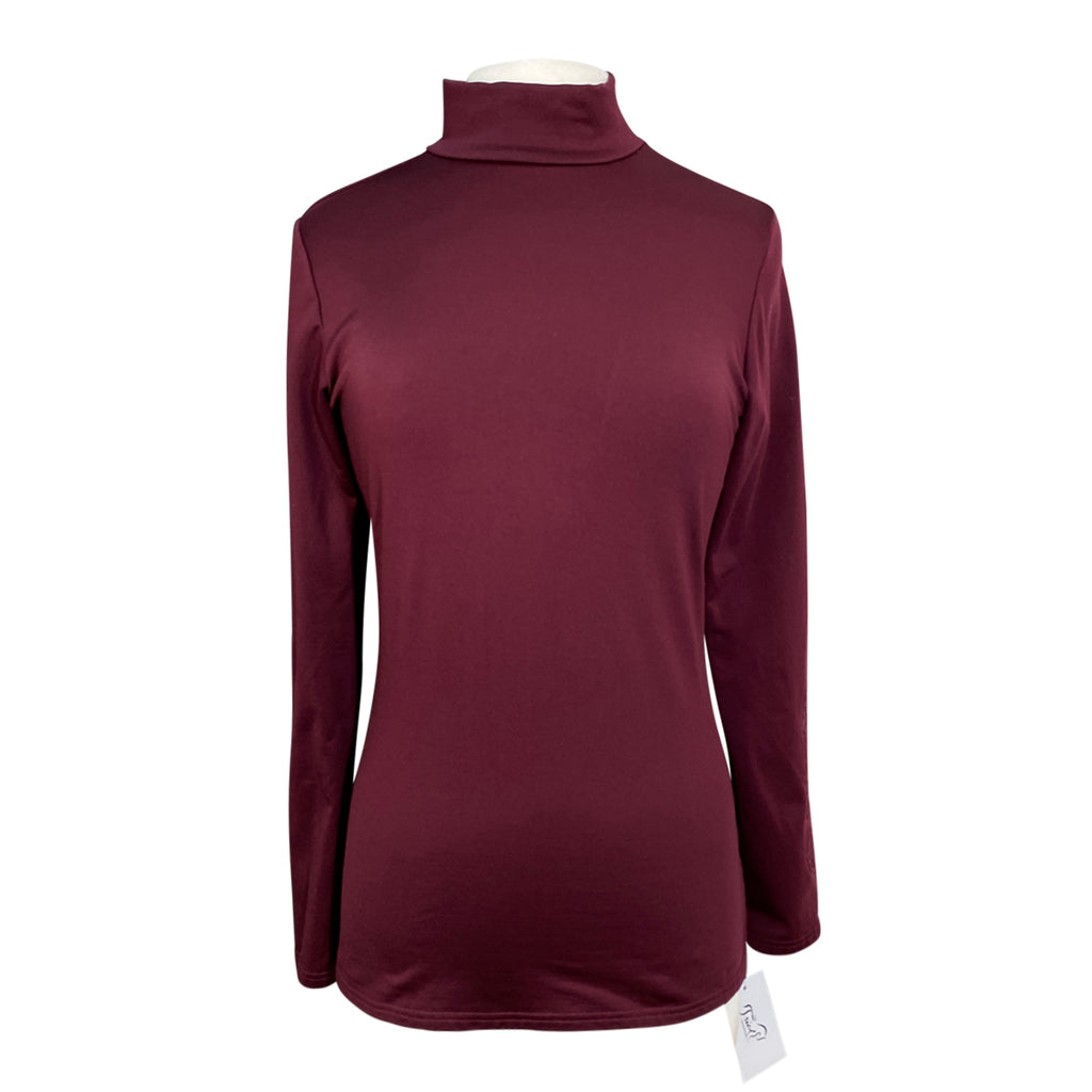 Pikeur Rollneck Athleisure Training Shirt in Burgandy