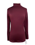 Pikeur Rollneck Athleisure Training Shirt in Burgandy
