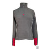 Irideon 'Thermaluxe' Quarter Zip Top in Grey/Pink