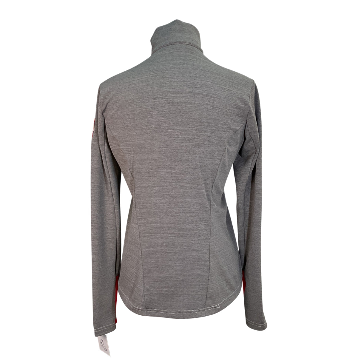 Irideon 'Thermaluxe' Quarter Zip Top in Grey/Pink