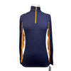 Kastel Signature Long Sleeve Shirt in Navy/Orange