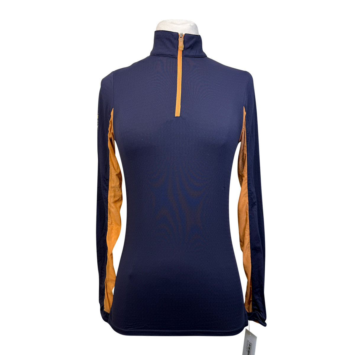 Kastel Signature Long Sleeve Shirt in Navy/Orange