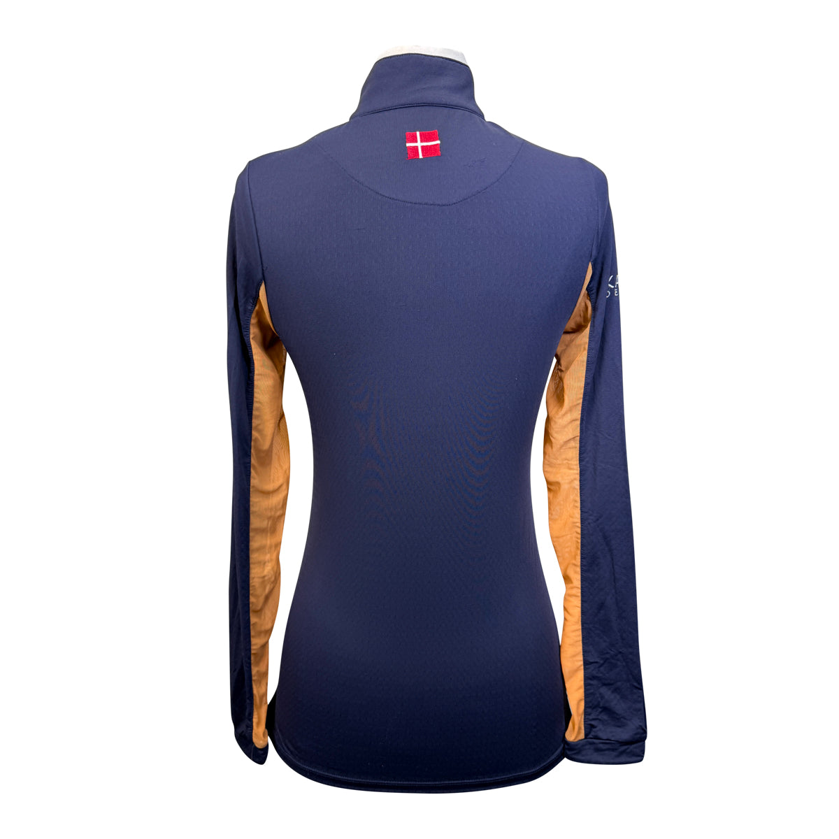 Kastel Signature Long Sleeve Shirt in Navy/Orange