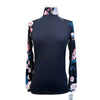 Kastel Signature Long Sleeve Shirt in Black/Dark Floral