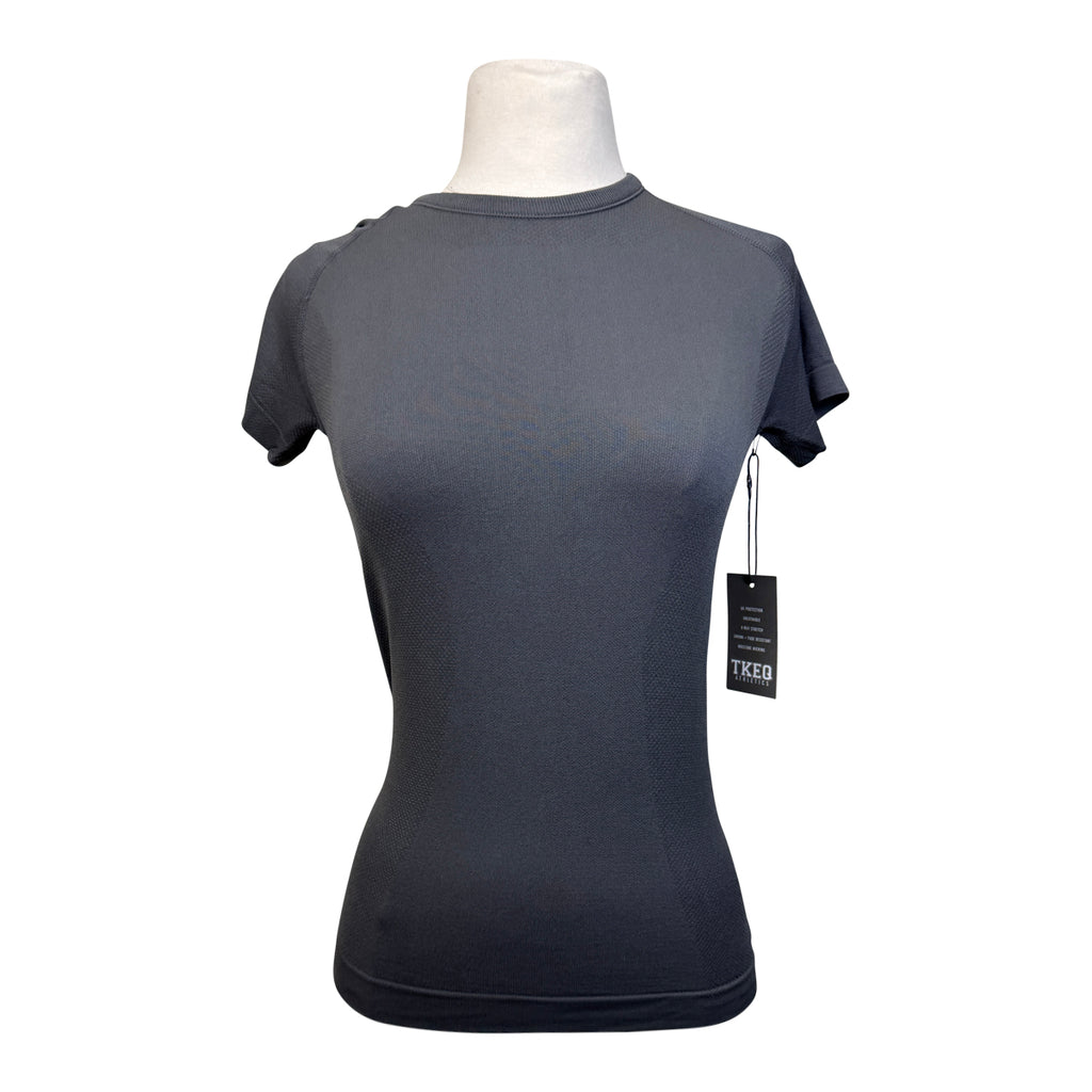 TKEQ The 'Kennedy' Seamless Short Sleeve in Charcoal 