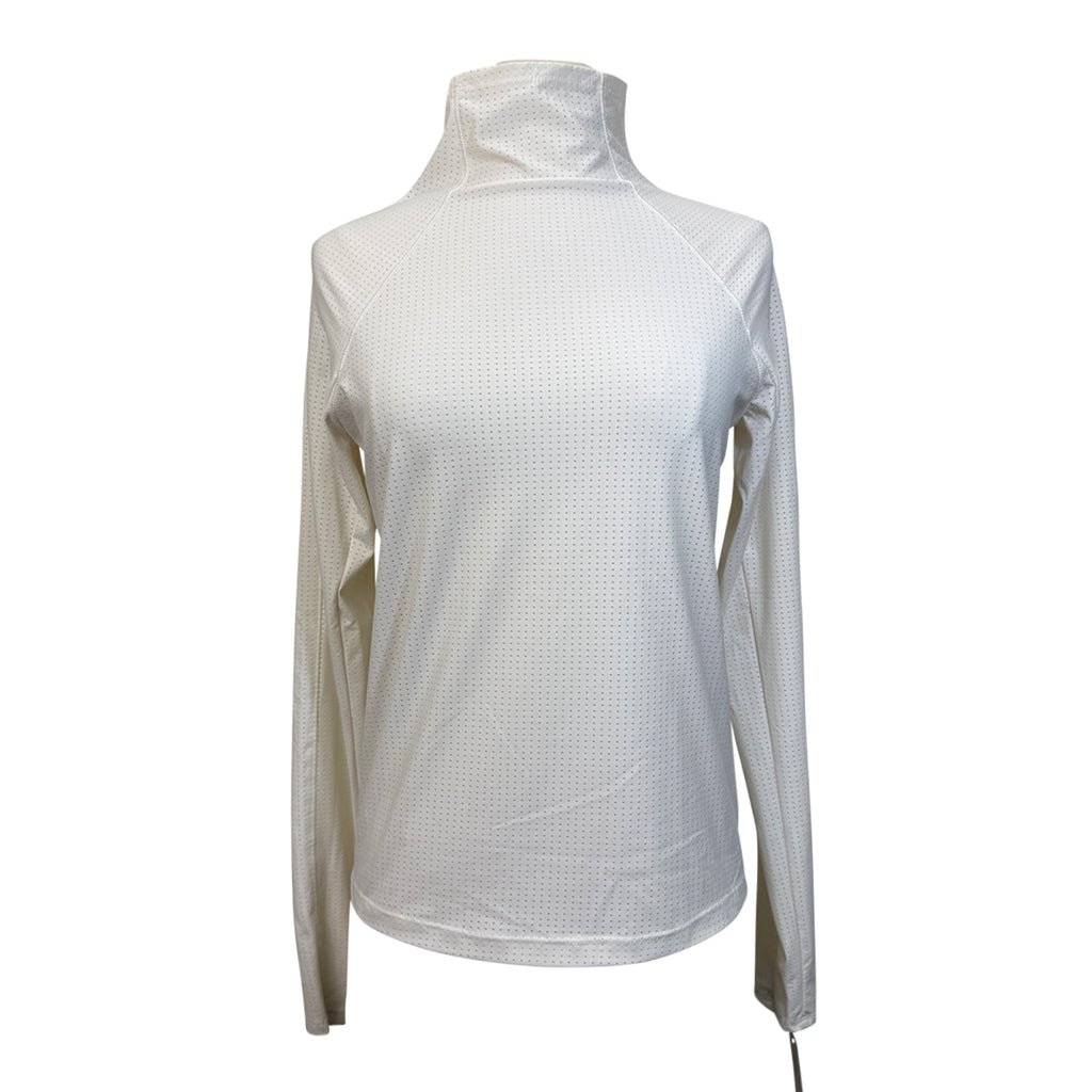 Calia Perforated Schooling Top in Eggshell